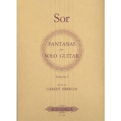 Sor, ed. Biberian - Fantasias for Solo Guitar, Vol. 1 - Guitar Solo