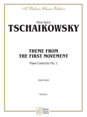 Tchaikovsky - Theme from the First Movement of Piano Concerto No. 1 - Piano Solo