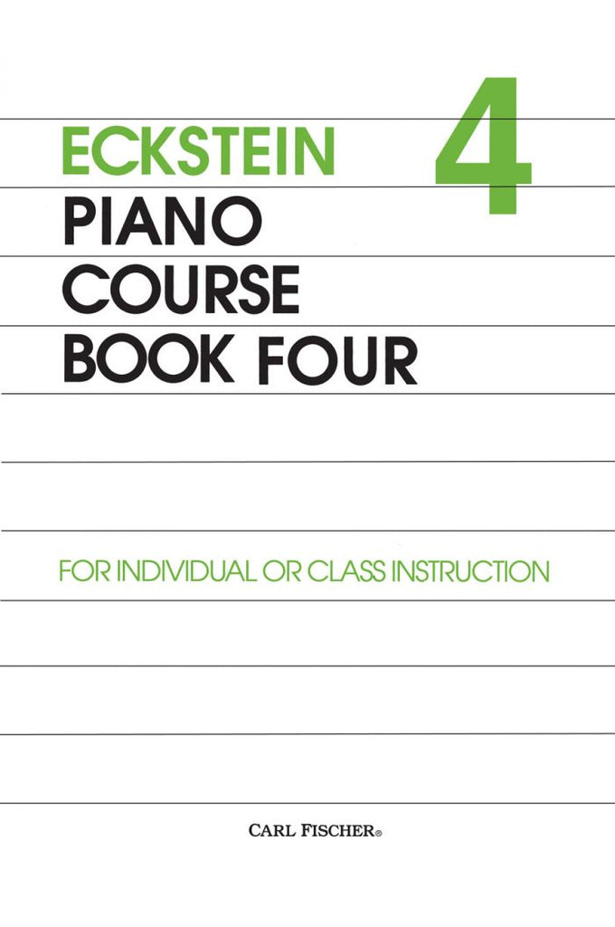 Eckstein - Piano Course Book 4 - Piano Method