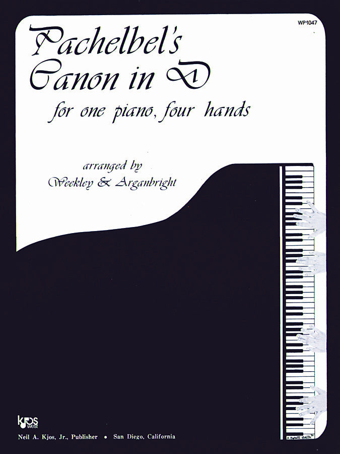 Pachelbel - Canon in D - Piano, 4 Hands