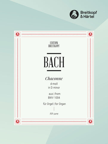 Bach, arr. Pillney – Chaconne in D Minor, BWV 1004 – Piano