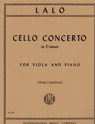 Lalo - Cello Concerto - Viola and Piano