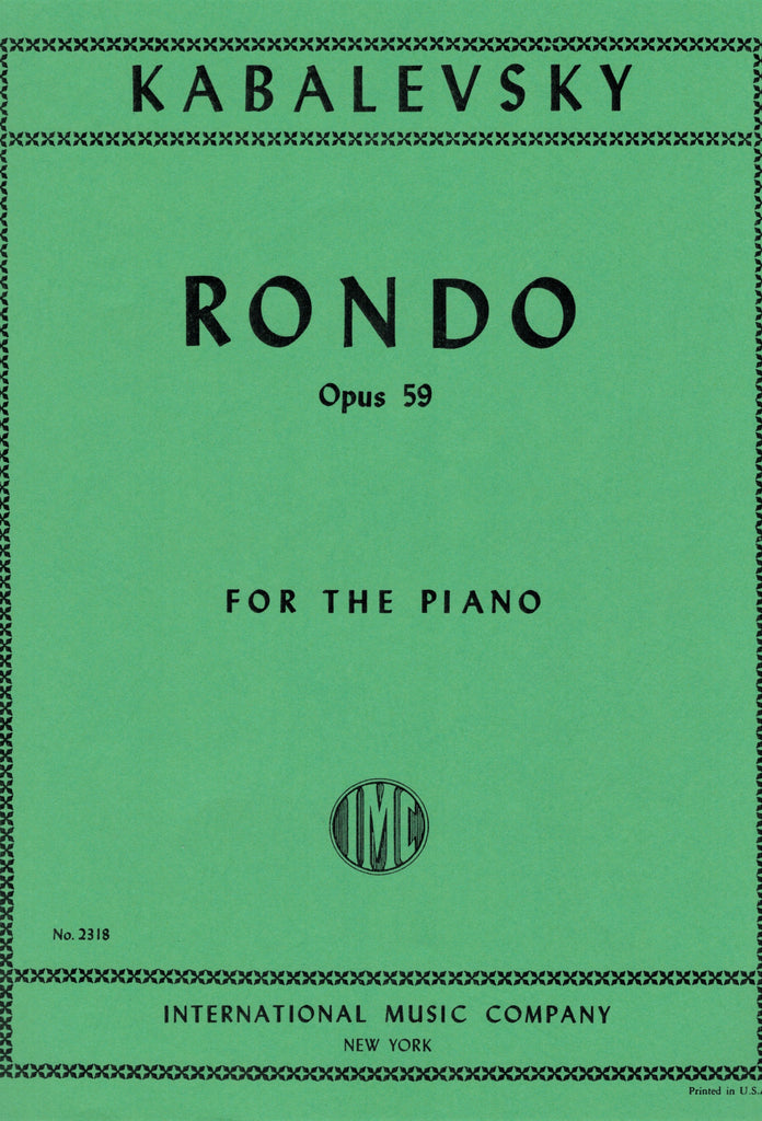 Kabalevsky – Rondo, Op. 59 – Piano