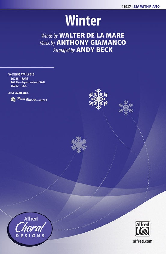 Giamanco, arr. Beck - Winter - SSA and Piano