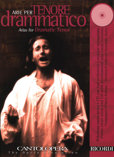 Various – Arias for Dramatic Tenor (w/CD) – Voice and Piano