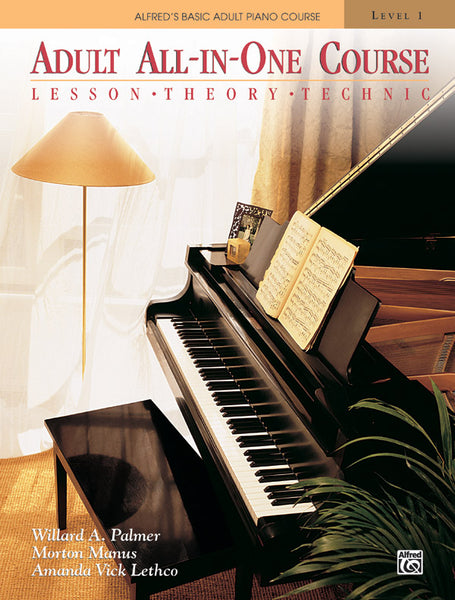 Alfred's Basic Adult Piano Course: All-in-One Level 1 (with CD) - Piano Method