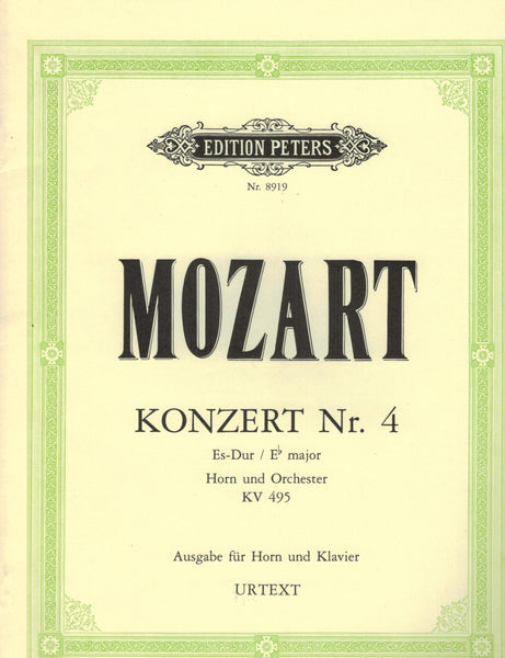 Mozart - Horn Concerto No. 4 in Eb Major, KV. 495 - Horn and Piano