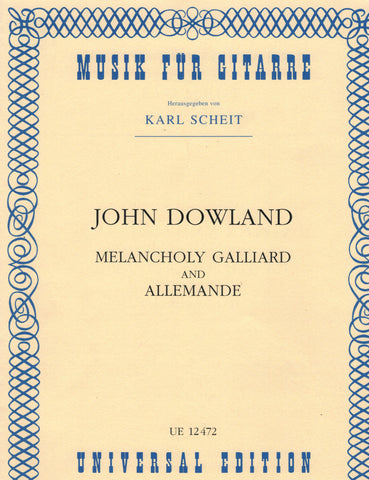 Dowland, ed. Scheit - Melancholy Galliard and Allemande - Guitar