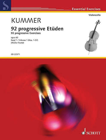 Kummer - 92 Progressive Exercises, Op. 60, Vol. 1 - Cello Method