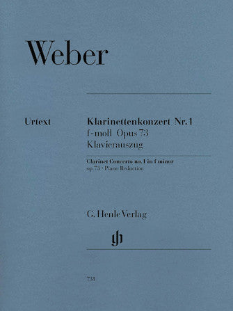 Weber - Concerto No. 1 in F Minor, Op. 73 - Clarinet and Piano