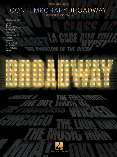 Various – Contemporary Broadway – Piano, Vocal, Guitar