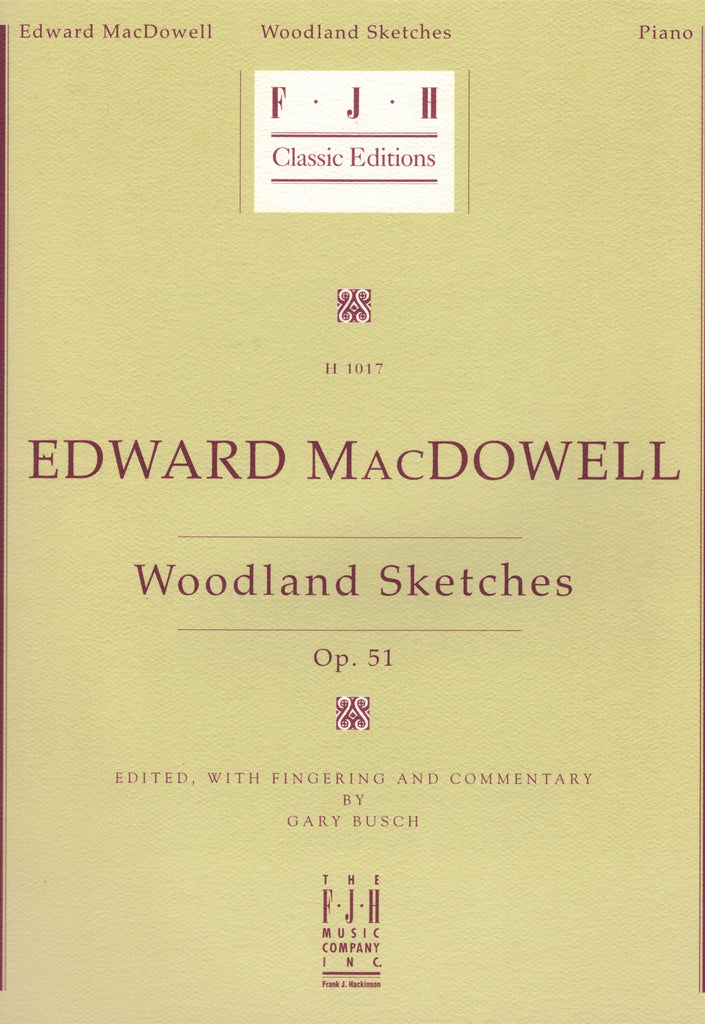 MacDowell, ed. Busch – Woodland Sketches, Op. 51 – Piano