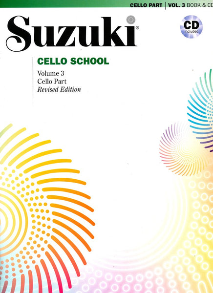 Suzuki – Suzuki Cello School, Vol. 3 (International) (w/CD) – Cello Method