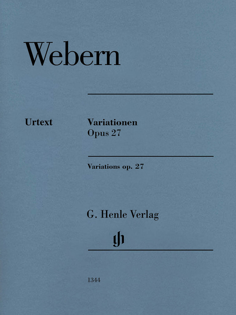 Webern - Variations Op. 27 - Piano