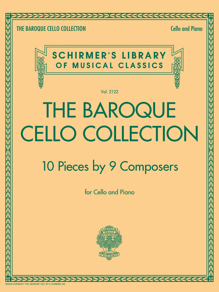 The Baroque Collection - 10 pieces - Cello and Piano