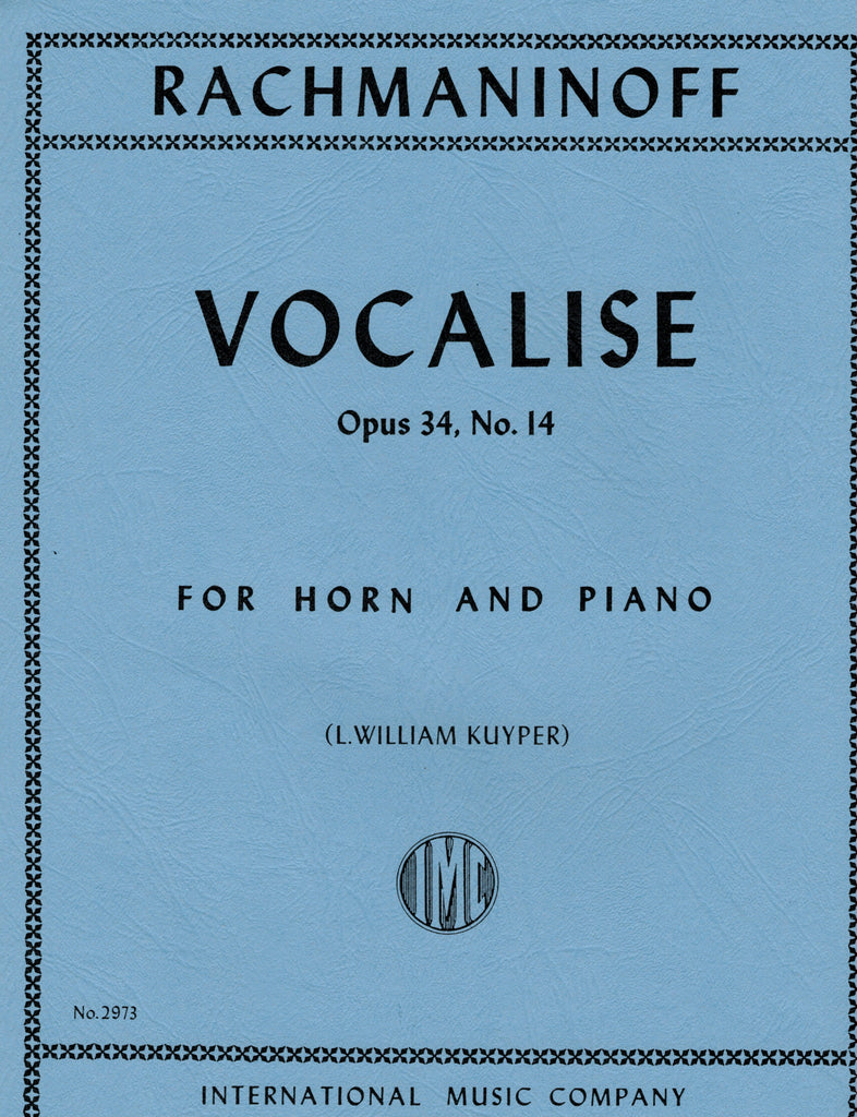 Rachmaninoff, tr. Kuyper - Vocalise, Op. 34/14 - Horn and Piano