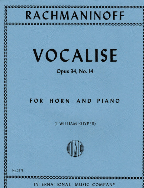Rachmaninoff, tr. Kuyper - Vocalise, Op. 34/14 - Horn and Piano