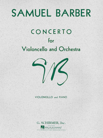 Barber - Concerto for Cello and Orchestra- Cello and Piano