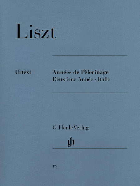 Liszt, ed. Herttrich – Annees de Pelerinage Deuxieme Anee: Italie – Piano