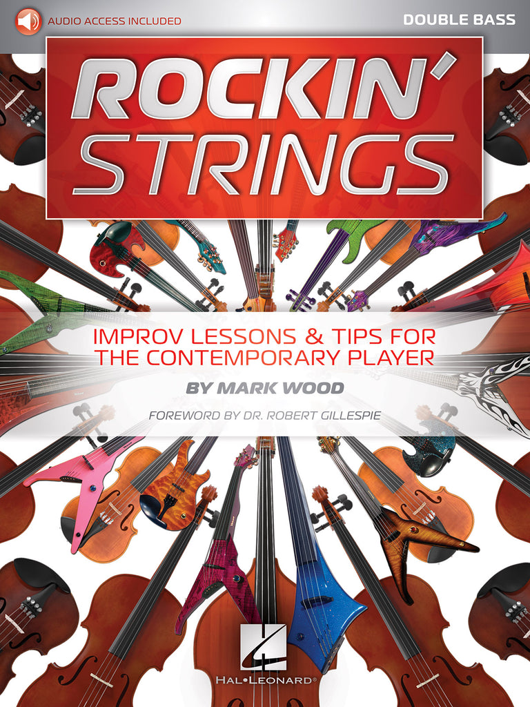 Wood - Rockin' Strings: Improv Lessons and Tips for the Contemporary Player (w/Audio Access) - Bass Method