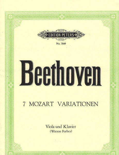Beethoven - Variations on Mozart's "Bei Mannern" from "The Magic Flute" - Viola and Piano