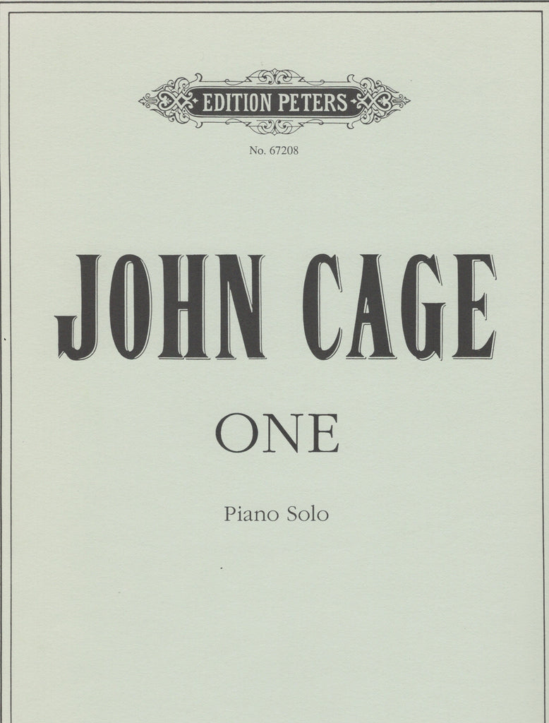 Cage – One – Piano