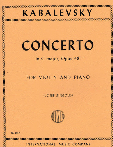 Kabalevsky, ed. Gingold - Concerto in C Major, Op. 48 - Violin and Piano