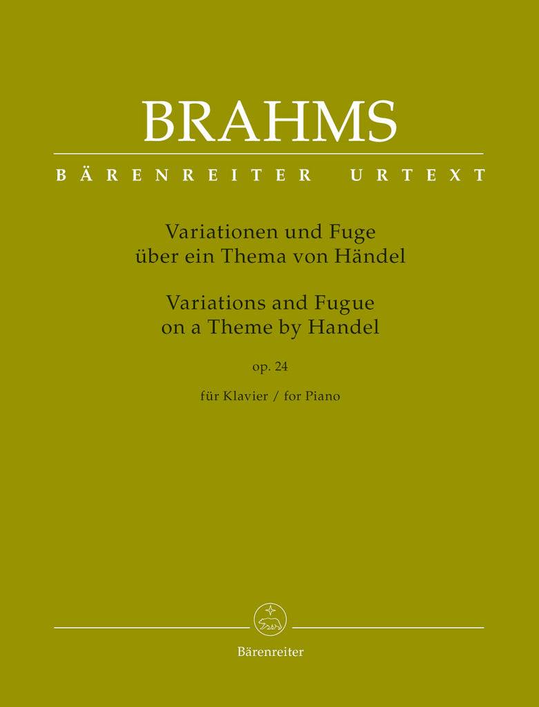 Brahms - Variations and Fugue on a Theme by Handel, Op. 24 - Piano Solo