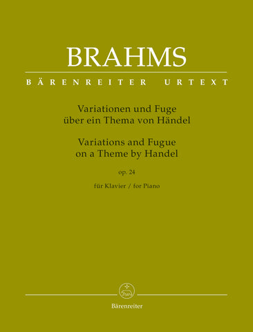 Brahms - Variations and Fugue on a Theme by Handel, Op. 24 - Piano Solo