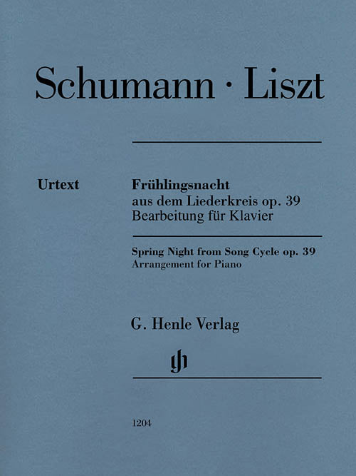 Schumann, arr. Liszt – Spring Night (from Song Cycle, Op. 39) – Piano