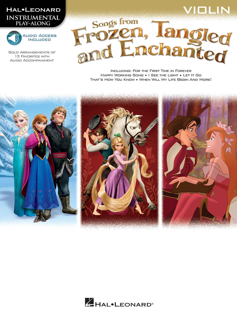 Various - Songs from "Frozen", "Tangled", and "Enchanted" (w/Audio Access) - Violin Solo