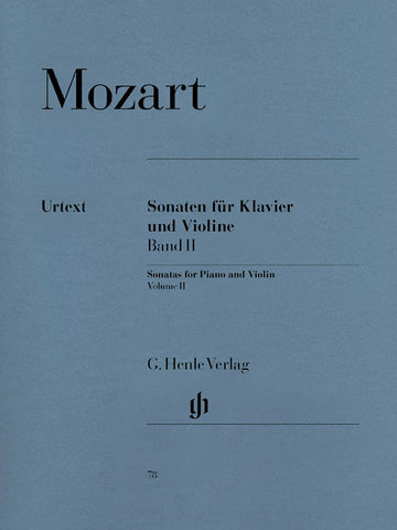 Mozart, eds. Seiffert, Lampe, and Rohrig - Sonatas for Piano and Violin, Vol. 2 - Violin and Piano
