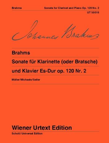 Brahms, arr. Michaels - Sonata Op. 120 No. 2 - Clarinet (or Viola) and Piano