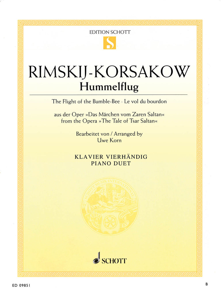 Rimsky-Korsakov - Flight of the Bumble-Bee - 2 Pianos, 4 Hands