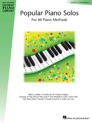 Hal Leonard: Popular Piano Solos, Level 4 - Piano Method