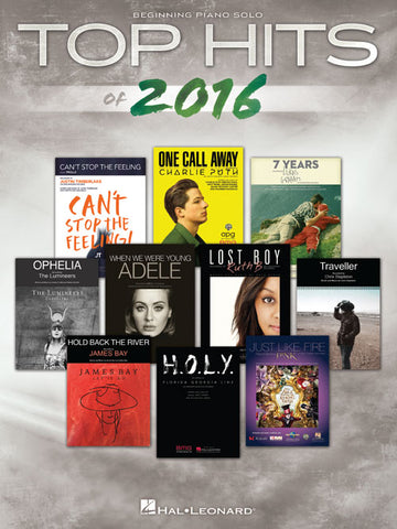 Various - Top Hits of 2016 - Beginning Piano Solo