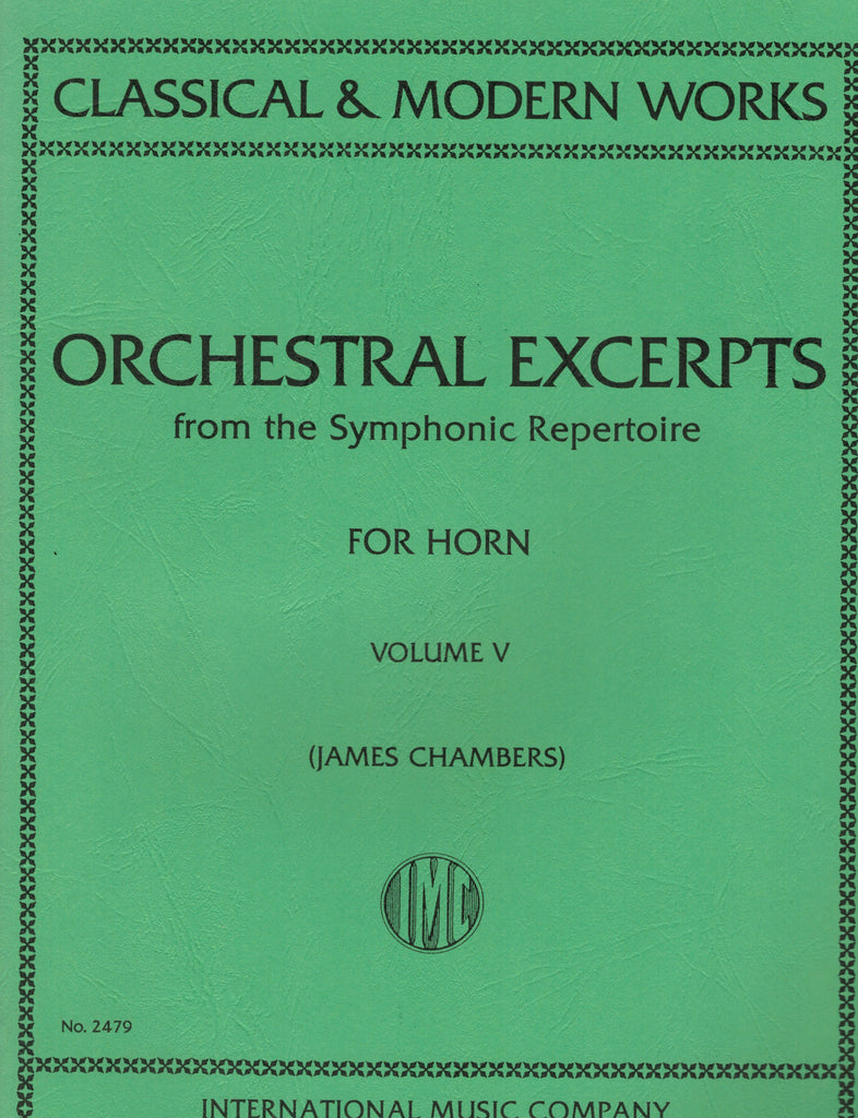 ed. Chambers - Orchestral Excerpts, Vol. 5 - Horn