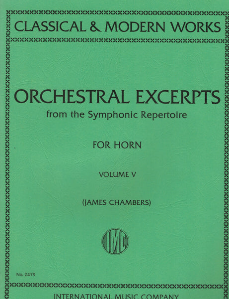 ed. Chambers - Orchestral Excerpts, Vol. 5 - Horn