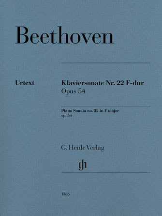 Beethoven, ed. Gertsch & Perahia - Piano Sonata No. 22 in F Major, Op. 54 - Piano