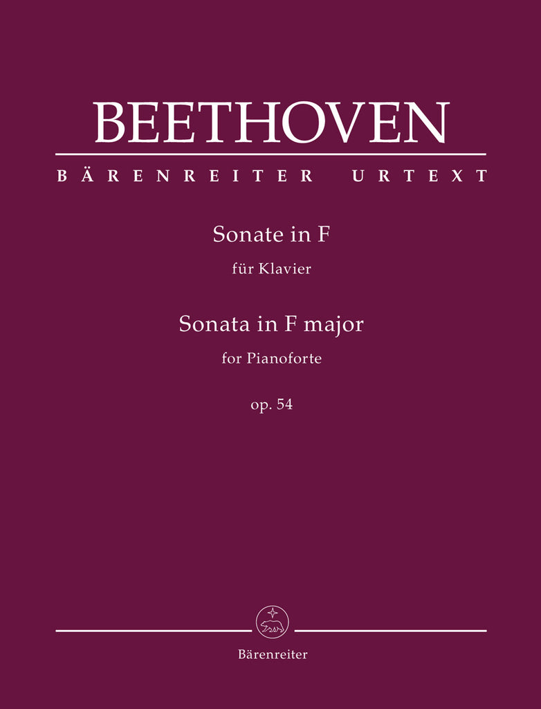 Beethoven, ed. Del Mar – Sonata in F Major, Op. 54 – Piano