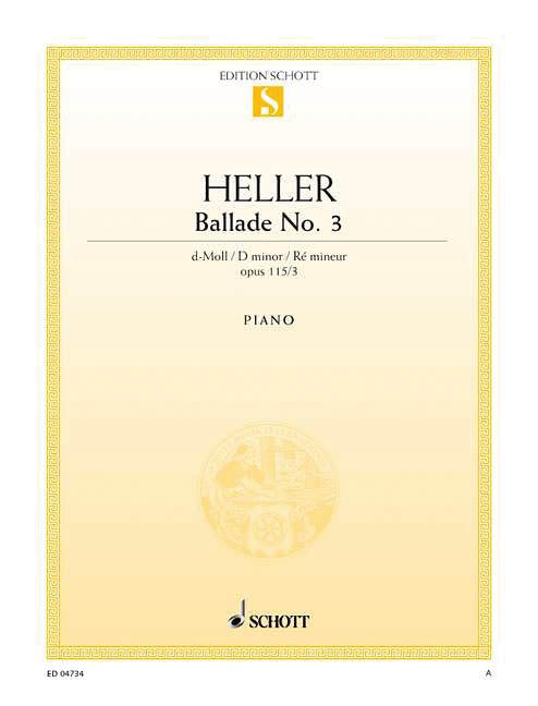 Heller – Ballade No. 3 in D Minor, Op. 115/3 – Piano