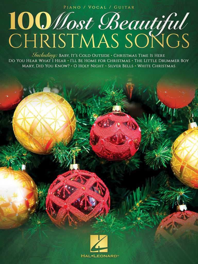 Various - 100 Most Beautiful Christmas Songs - Piano/Vocal/Guitar