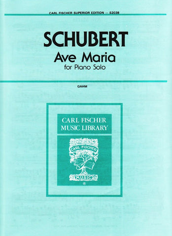 Schubert, ed. Gahm – Ave Maria – Piano