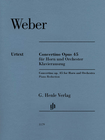 Weber, ed. Rahmer – Concertino, Op. 45 – Horn and Piano