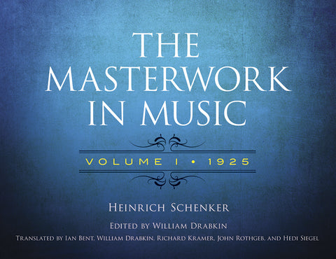 Schenker- Masterwork in Music Vol.1- Book