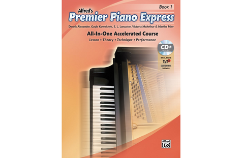 Alfred's Premier Express:  Book 1 (w/ CD & Software) - Piano Method