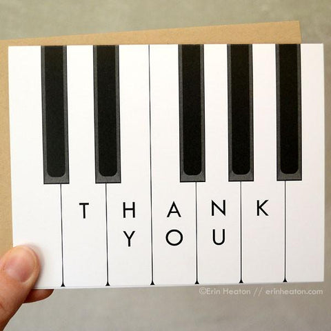 Piano Thank You Card