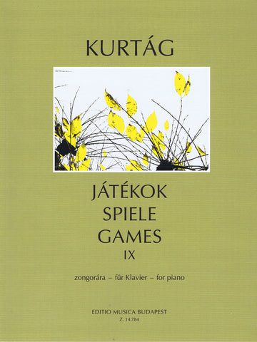 Kurtag – Games for Piano, Vol. 9 – Piano