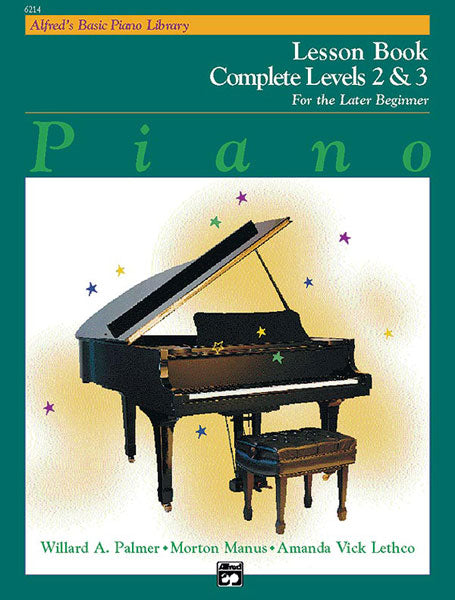 Alfred's Basic Later Beginner: Lesson, Levels 2 and 3 Complete - Piano Method