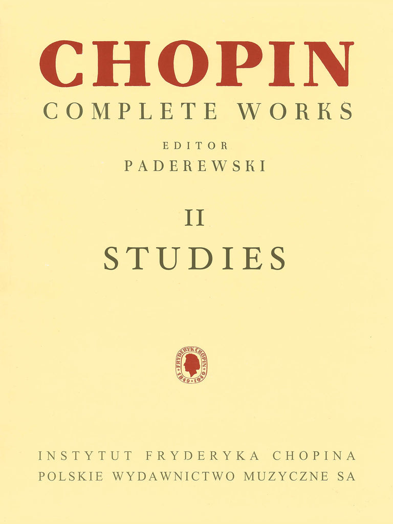 Chopin, ed. Paderewski – Complete Works, Vol. II: Studies – Piano